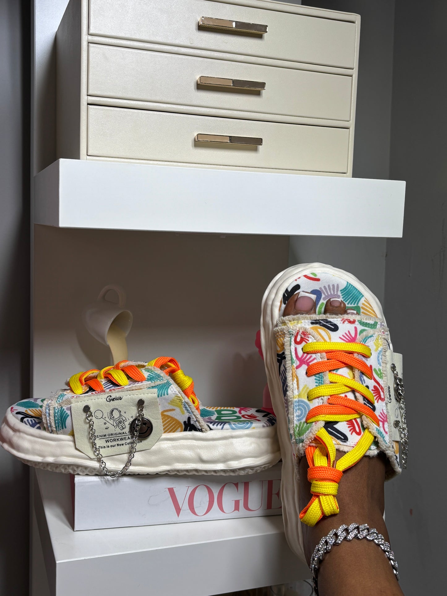 Laced Slippers