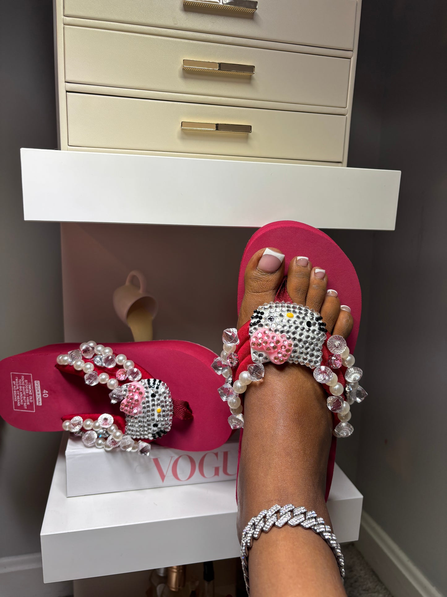 Bling Kitty Platform Sandals