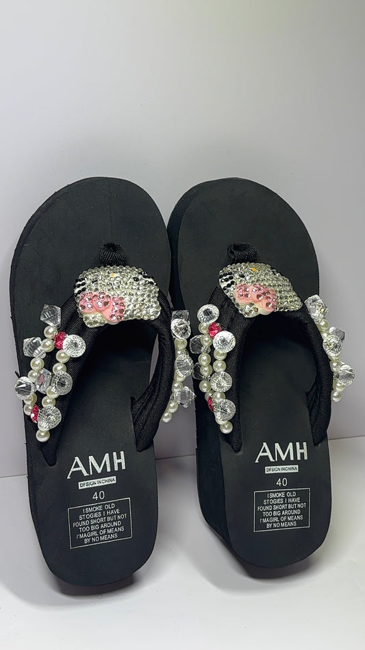 Bling Kitty Platform Sandals