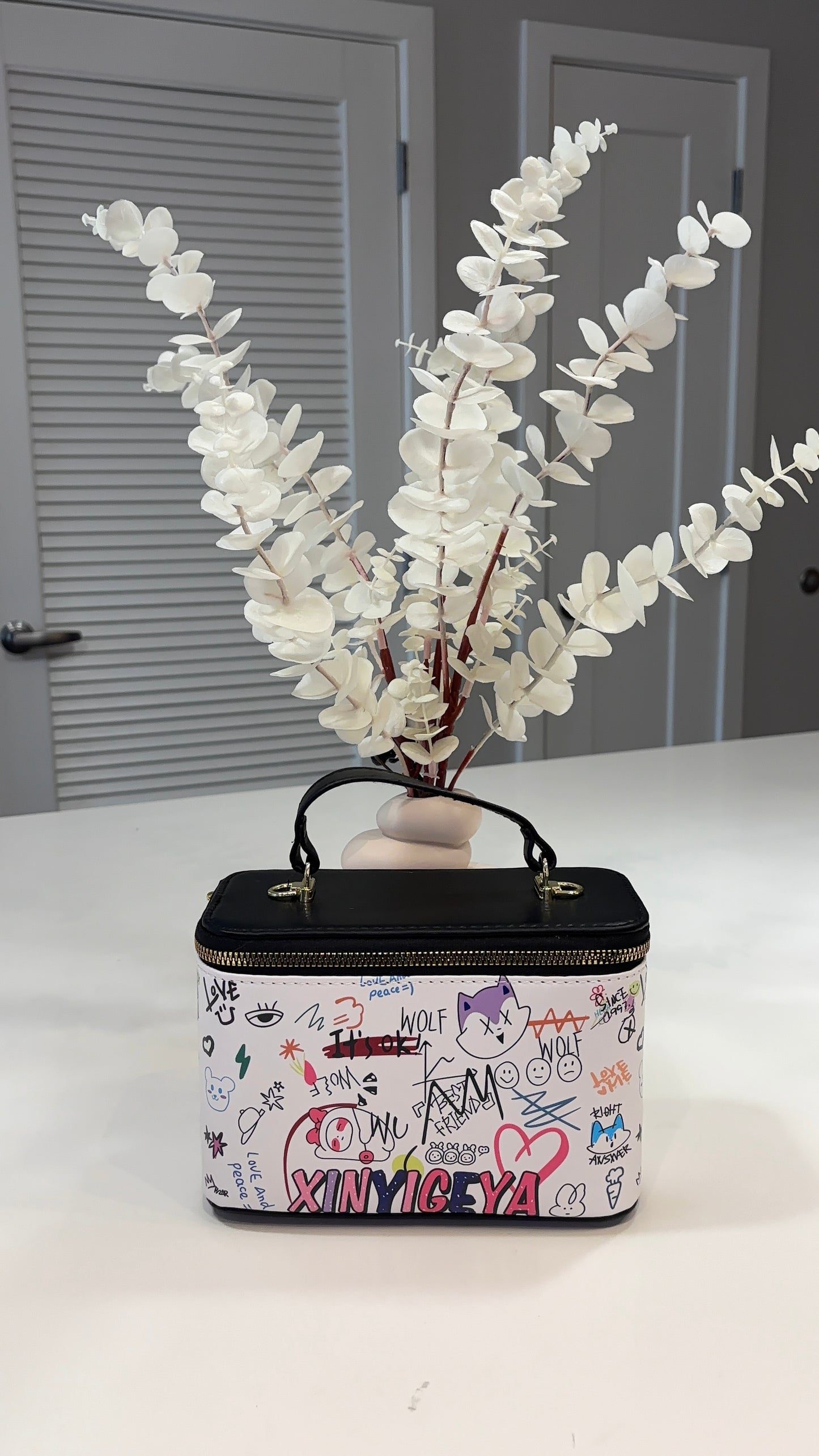 street style cartoon vanity bag