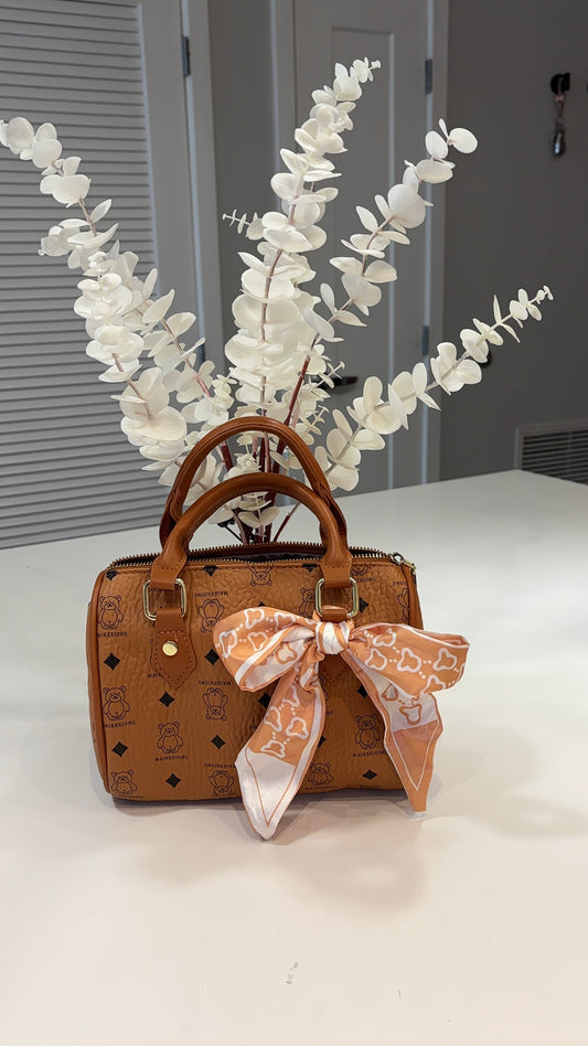 Designer-inspired brown mini bag